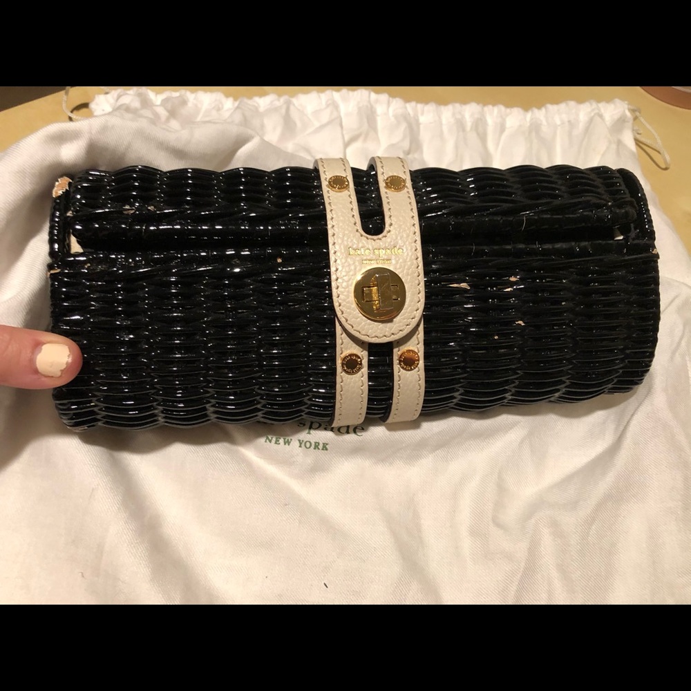 Wicker Kate Spade Clutch